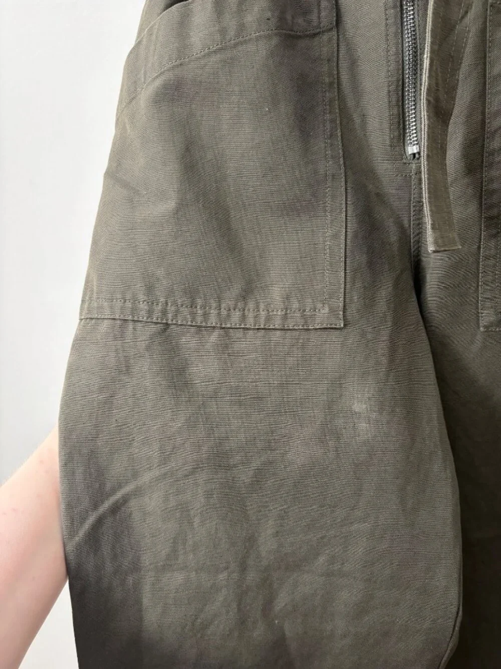 NEW Banana Republic Paperbag Belted High-Rise Tapered Relaxed-Fit Linen Pants